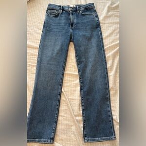 Frame Women's Le High Straight Medium Wash Stretch Denim Jeans Size 28